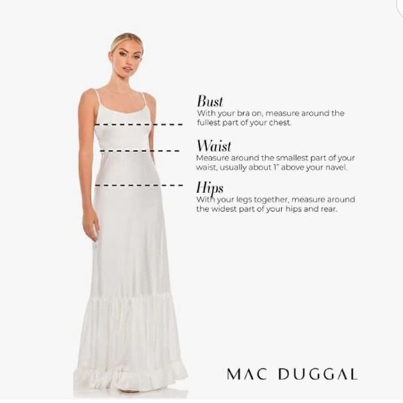 Mac Duggal 5438 V-Neck Dress for Evening - Gorgeous Formal Dress - Picture 4 of 7